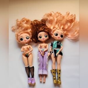 Lot of 3 LOL Surprise OMG Fashion Dolls